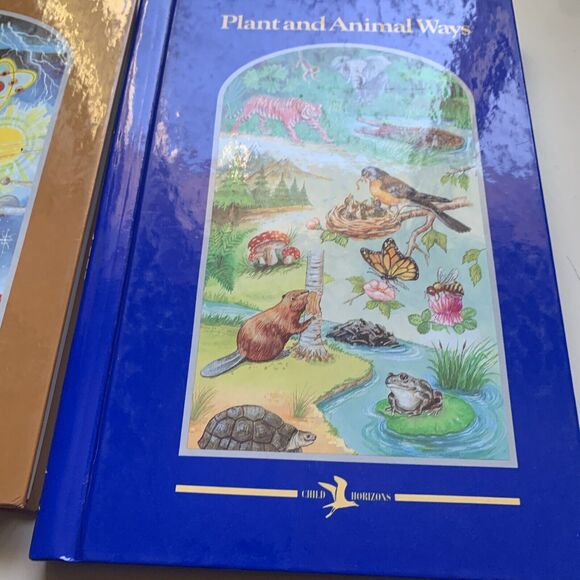 1996 Child Horizons 7 Books Lot Vintage Hardcover Home Schooling Educational - Picture 1 of 11